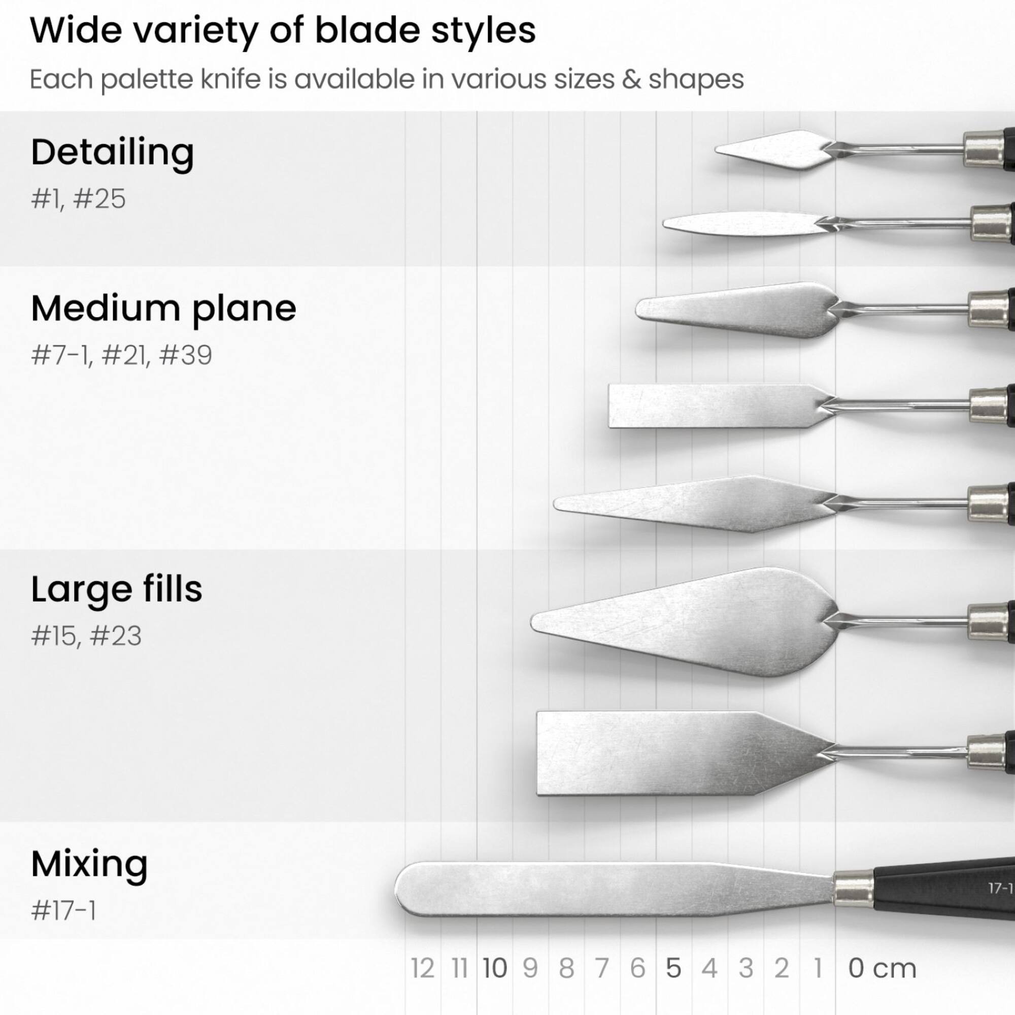 Arteza® 8 Piece Palette Knives Set